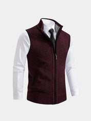 Elegant Full-Zip Sweater Vest - Vailor & Veil