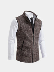 Elegant Full-Zip Sweater Vest - Vailor & Veil