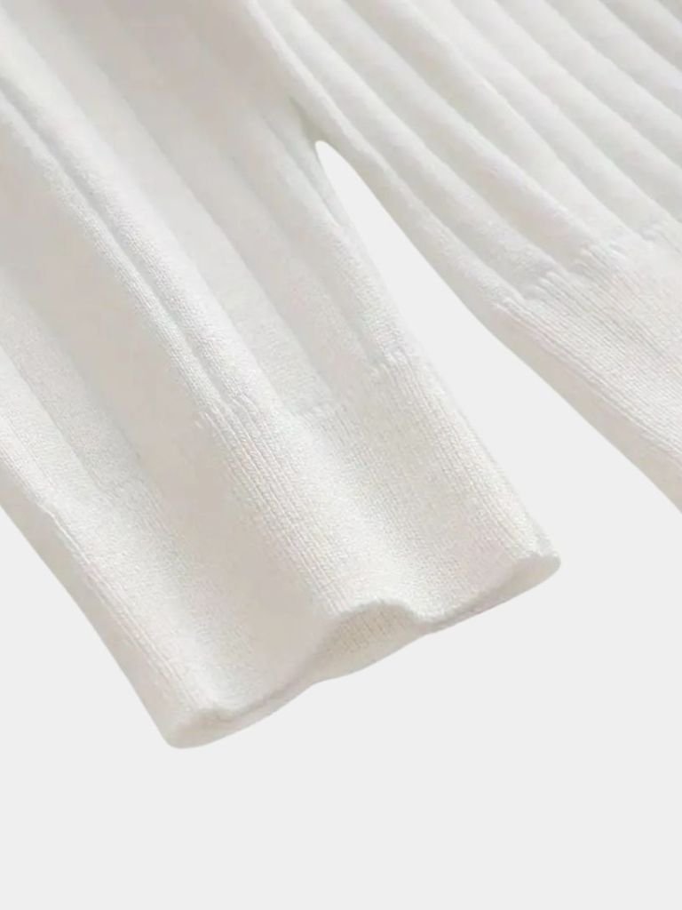 Elegant Open Collar Long Sleeve Polo - Vailor & Veil