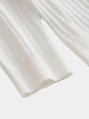 Elegant Open Collar Long Sleeve Polo - Vailor & Veil