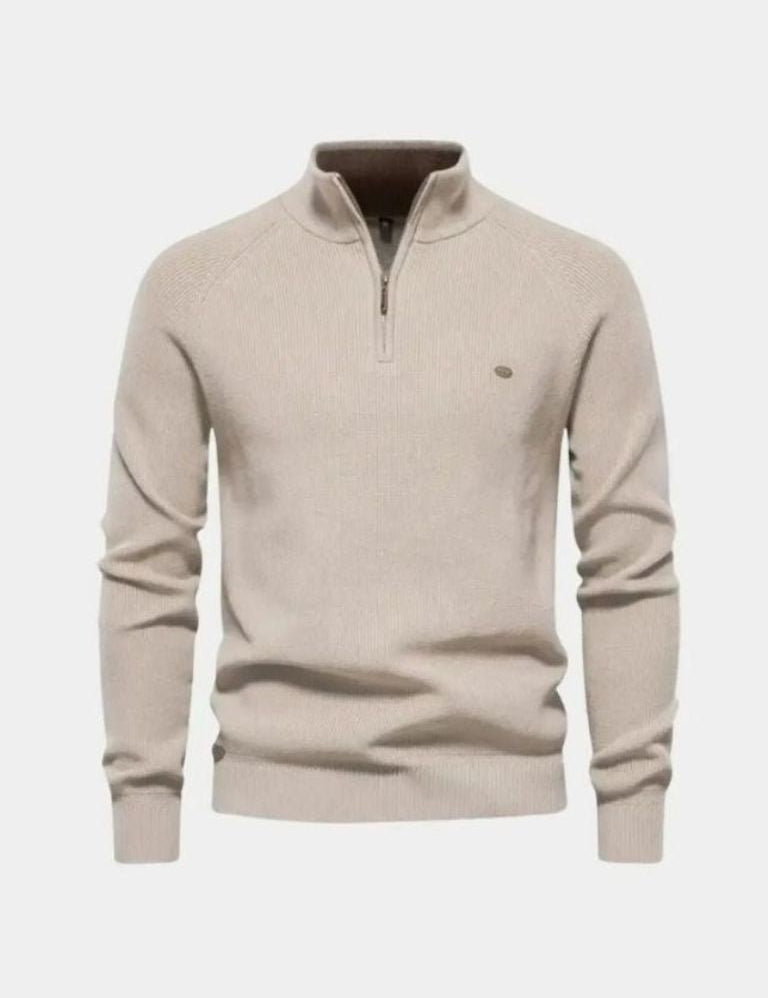 Elegant Quarter Zip Sweater - Vailor & Veil