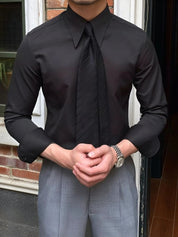 Elegant Spearpoint Collar Shirt - Vailor & Veil