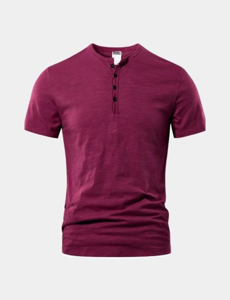 Essential Casual Henley Neck T-Shirt - Vailor & Veil