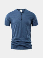 Essential Casual Henley Neck T-Shirt - Vailor & Veil