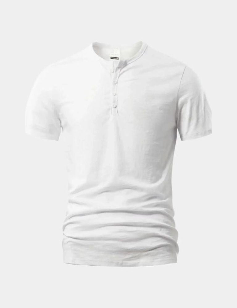 Essential Casual Henley Neck T-Shirt - Vailor & Veil