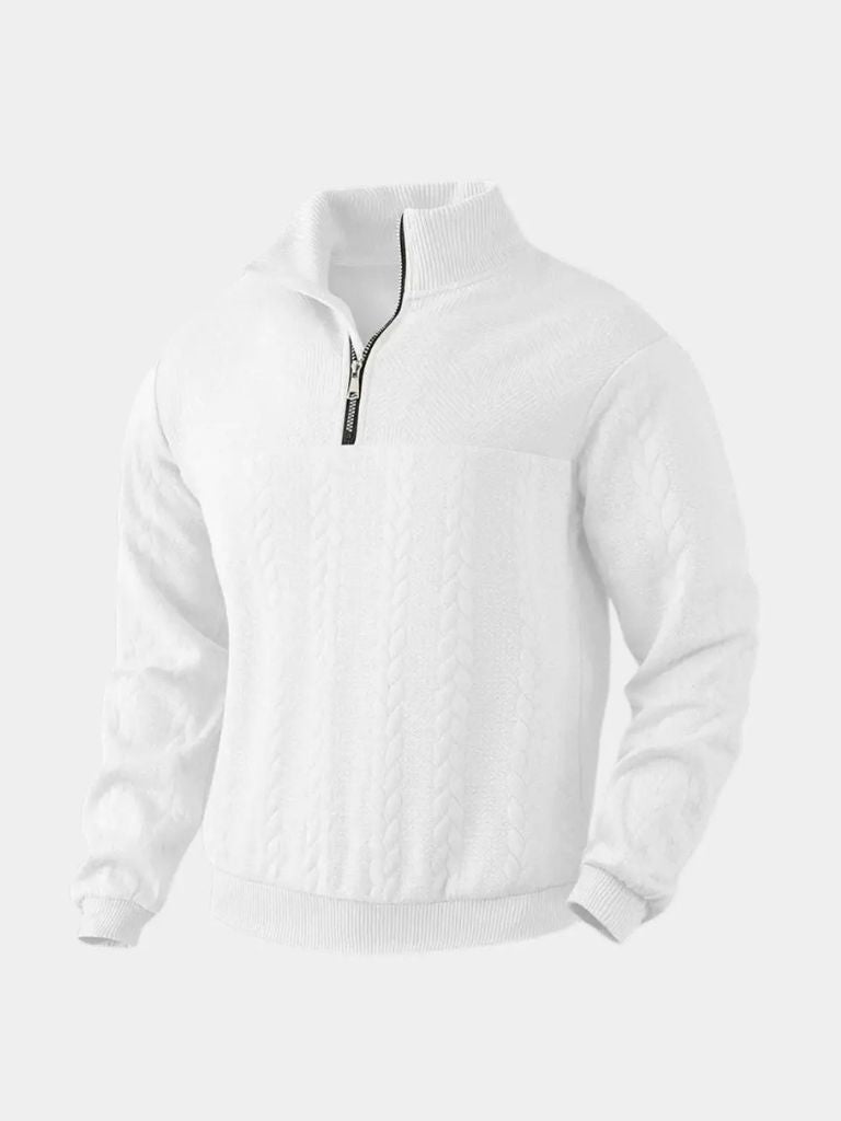 Essential Henley Quarter Zip Pullover - Vailor & Veil