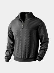 Essential Henley Quarter Zip Pullover - Vailor & Veil
