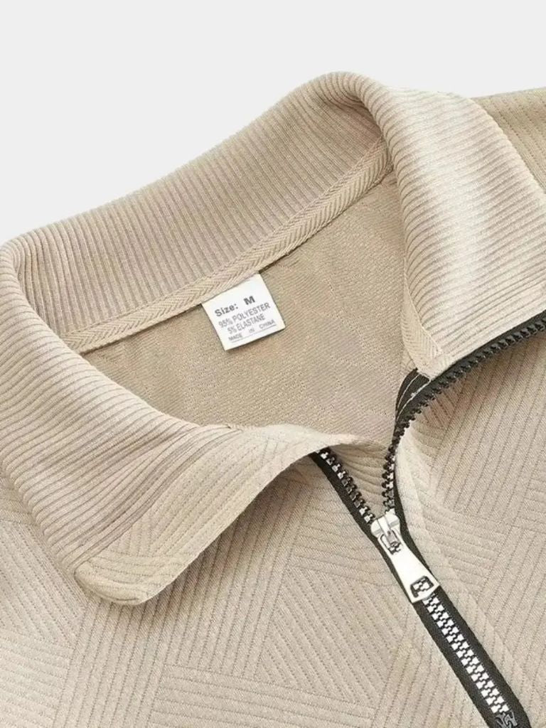 Essential Henley Quarter Zip Pullover - Vailor & Veil