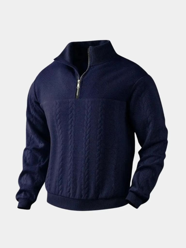 Essential Henley Quarter Zip Pullover - Vailor & Veil