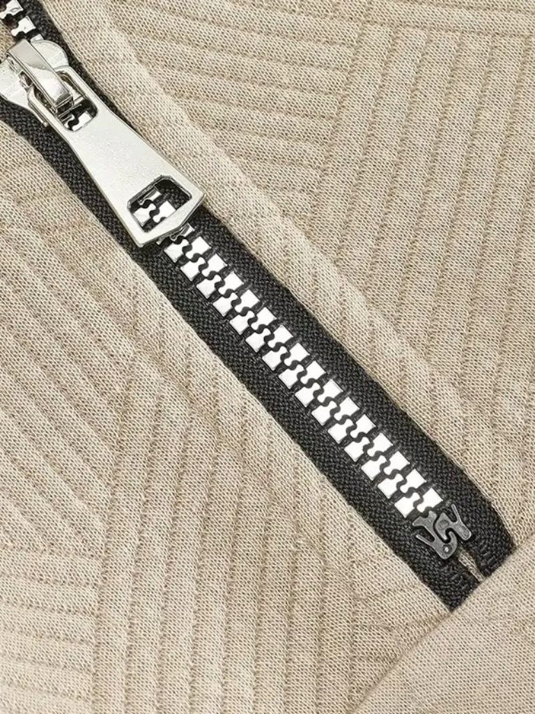 Essential Henley Quarter Zip Pullover - Vailor & Veil