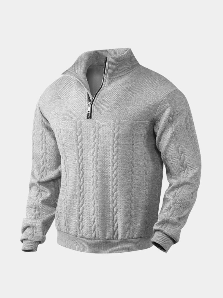 Essential Henley Quarter Zip Pullover - Vailor & Veil