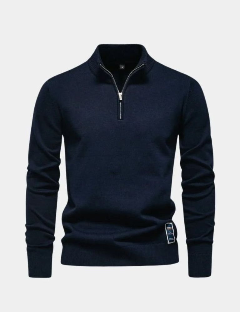 Essential Quarter-Zip Jumper Sweater - Vailor & Veil