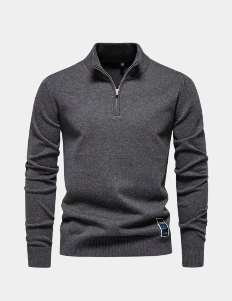 Essential Quarter-Zip Jumper Sweater - Vailor & Veil