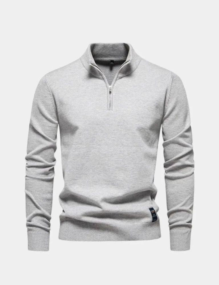 Essential Quarter-Zip Jumper Sweater - Vailor & Veil