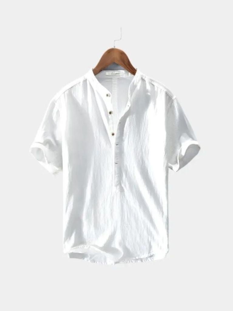 Essential Short Sleeve Linen Shirt - Vailor & Veil
