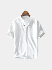 Essential Short Sleeve Linen Shirt - Vailor & Veil