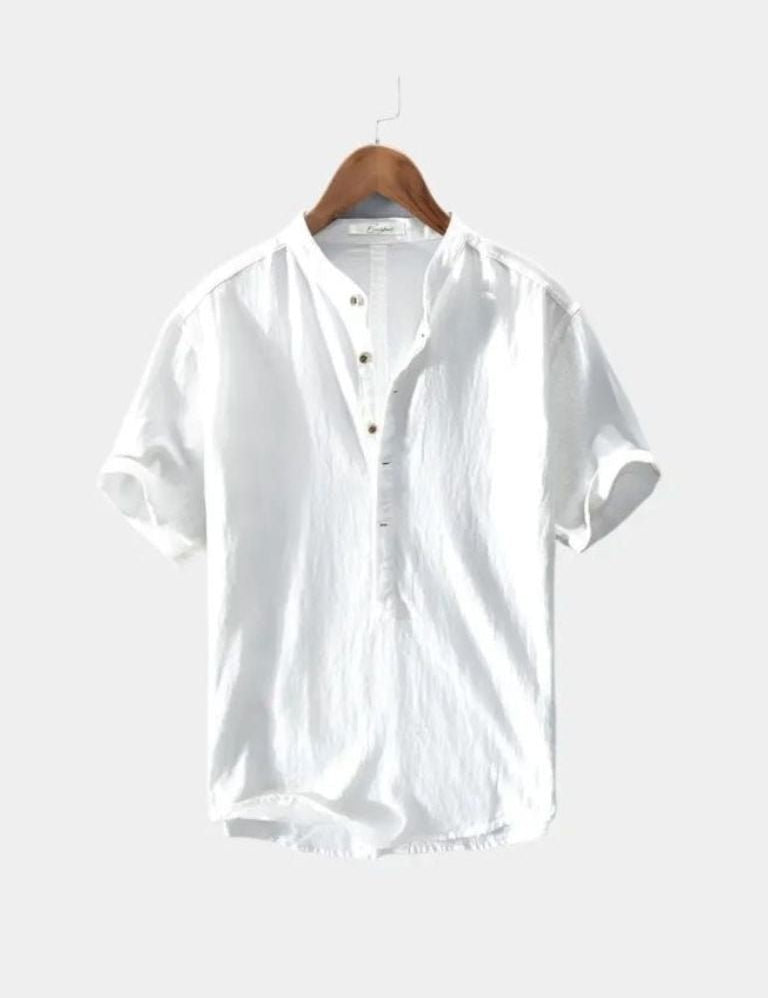 Essential Short Sleeve Linen Shirt - Vailor & Veil