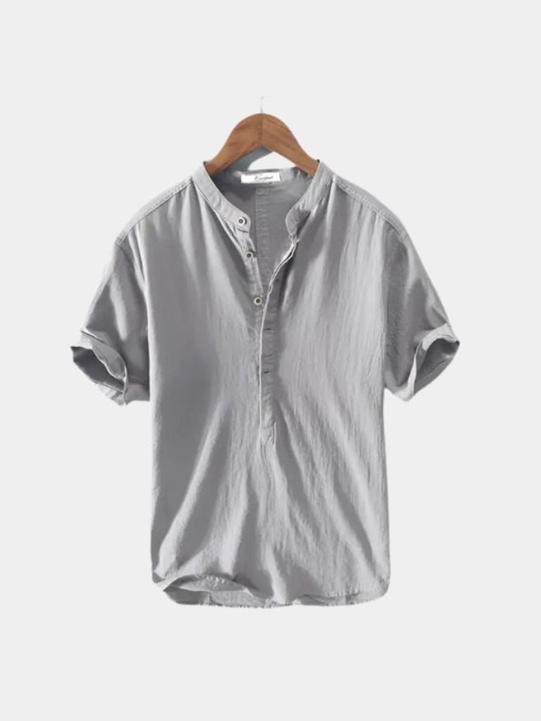Essential Short Sleeve Linen Shirt - Vailor & Veil