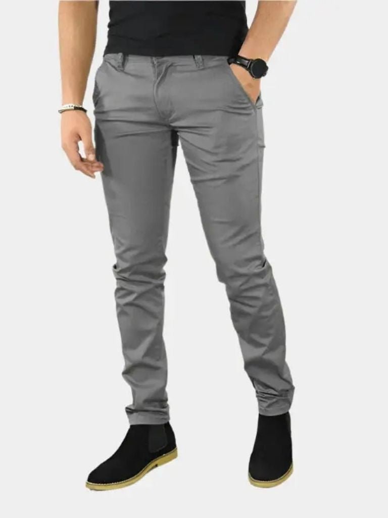 Essential Slim Fit Straight Trousers - Vailor & Veil