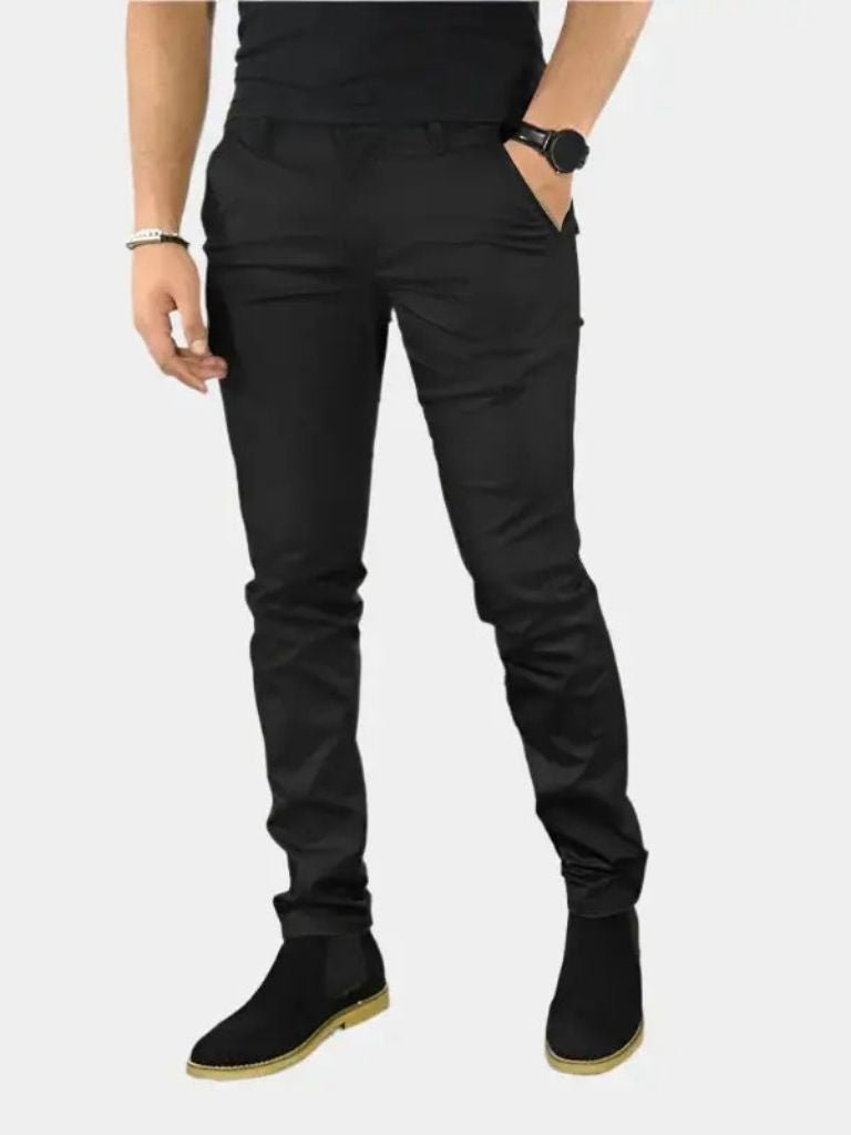 Essential Slim Fit Straight Trousers - Vailor & Veil