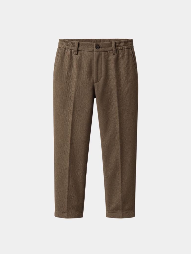 Essential Stretchy Straight Trousers - Cross & Crown