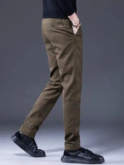 Essential Stretchy Straight Trousers - Cross & Crown