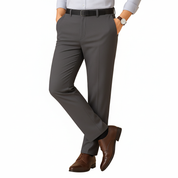Stretchy Fit Pleated Suit Pants - Vailor & Veil