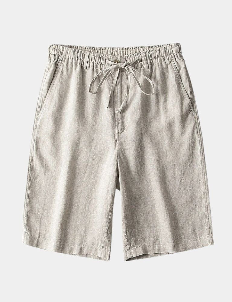 Gris Mariner Linen Shorts - Vailor & Veil