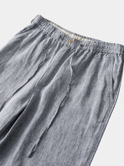 Gris Mariner Linen Shorts - Vailor & Veil