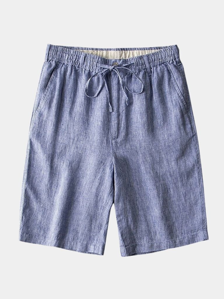 Gris Mariner Linen Shorts - Vailor & Veil