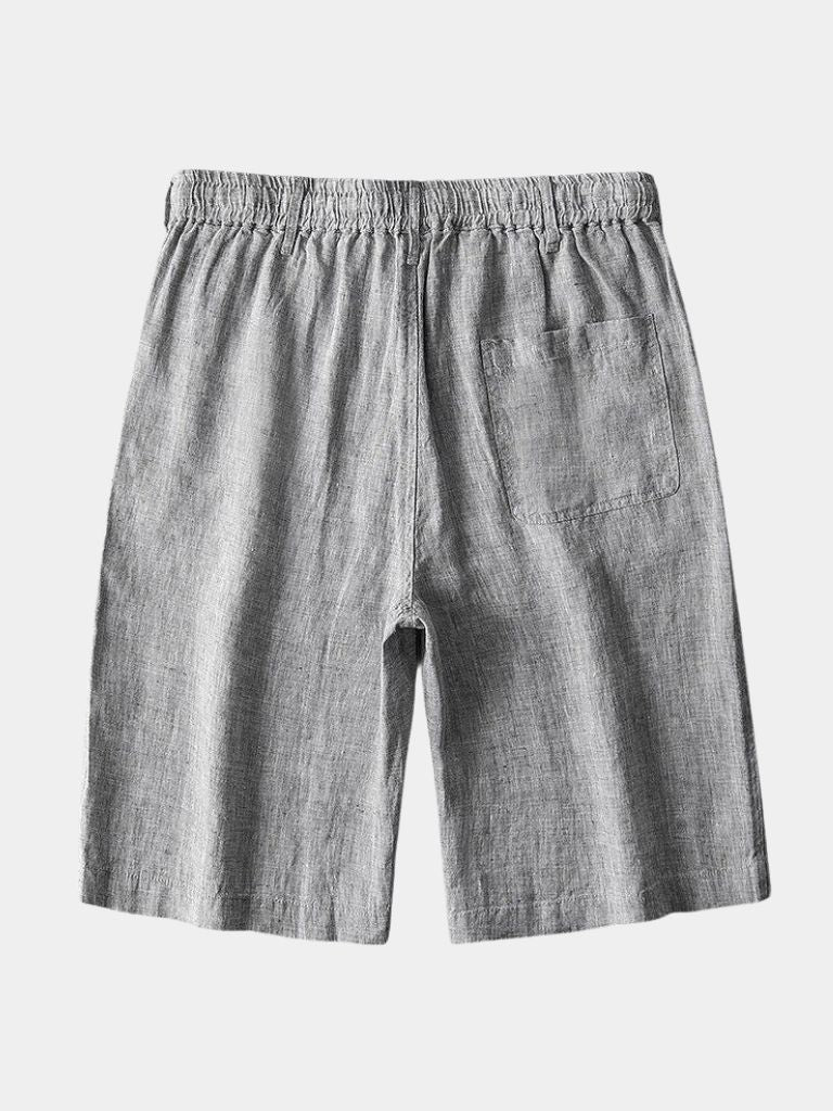 Gris Mariner Linen Shorts - Vailor & Veil