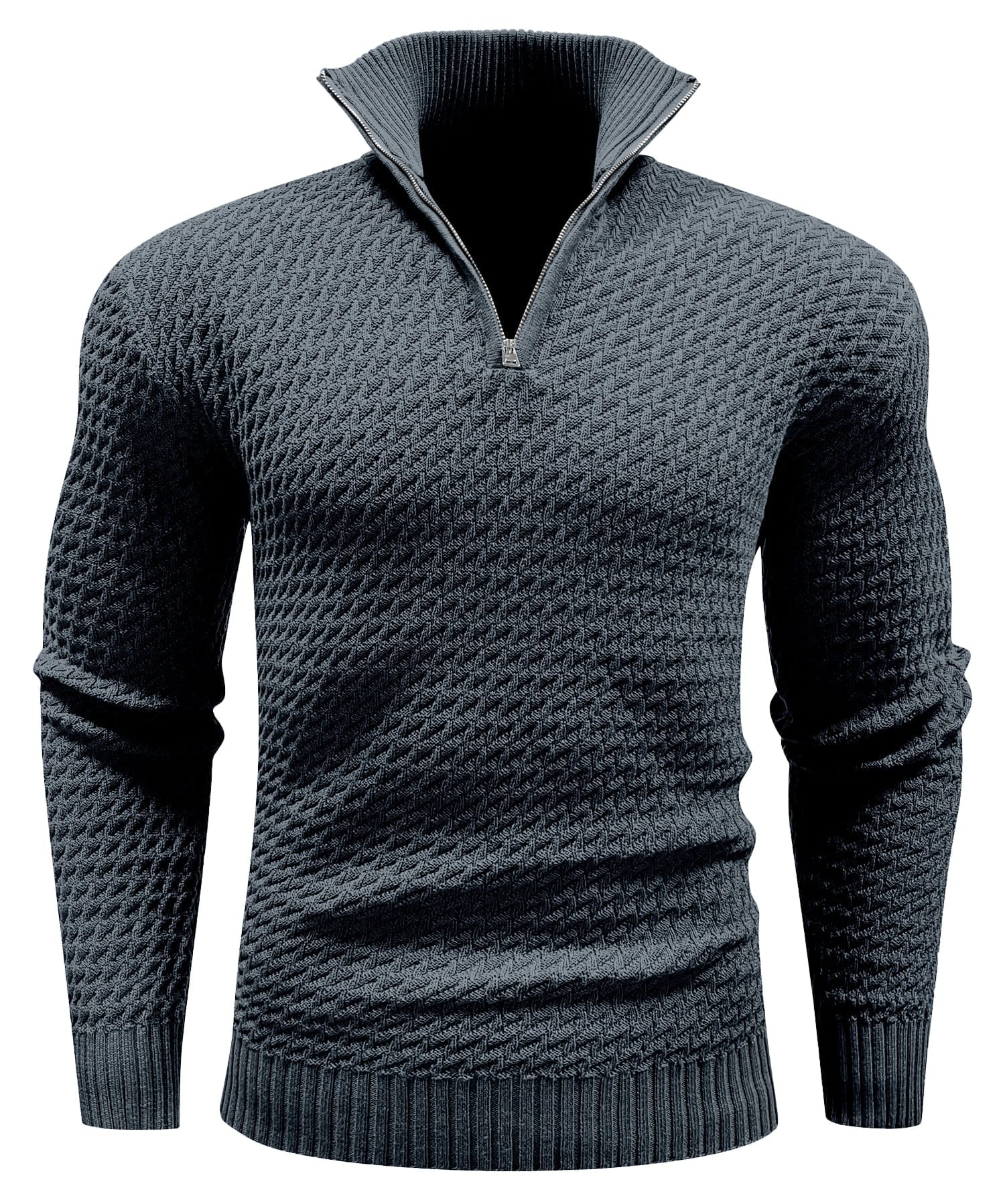 Premium Men's Turtleneck Quarter-Zip (5 Designs)