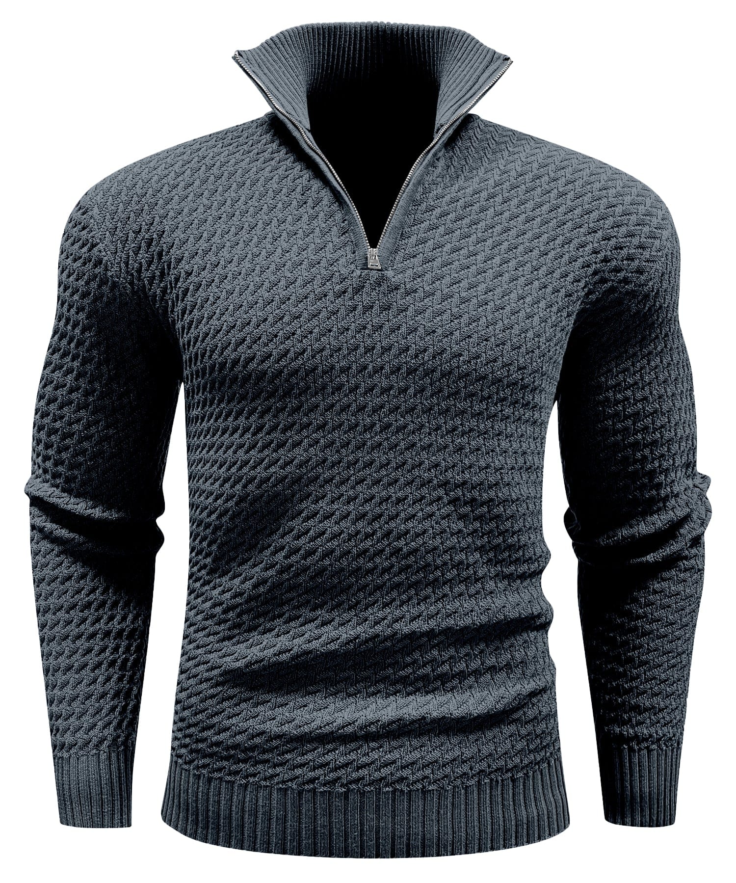 Premium Men's Turtleneck Quarter-Zip (5 Designs)