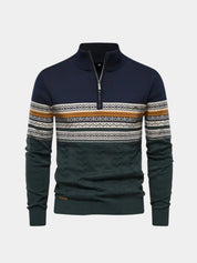 Half Zip Knit Pullover Sweater - Vailor & Veil