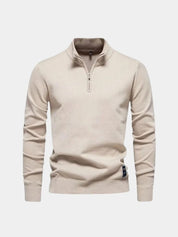 Half Zip Knitwear Solid Color Cardigan Sweater - Vailor & Veil