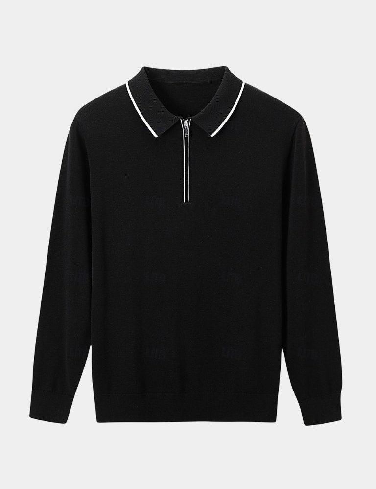 Ivory Elite Long Sleeve Polo – Vailor & Veil