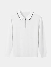 Ivory Elite Long Sleeve Polo – Vailor & Veil