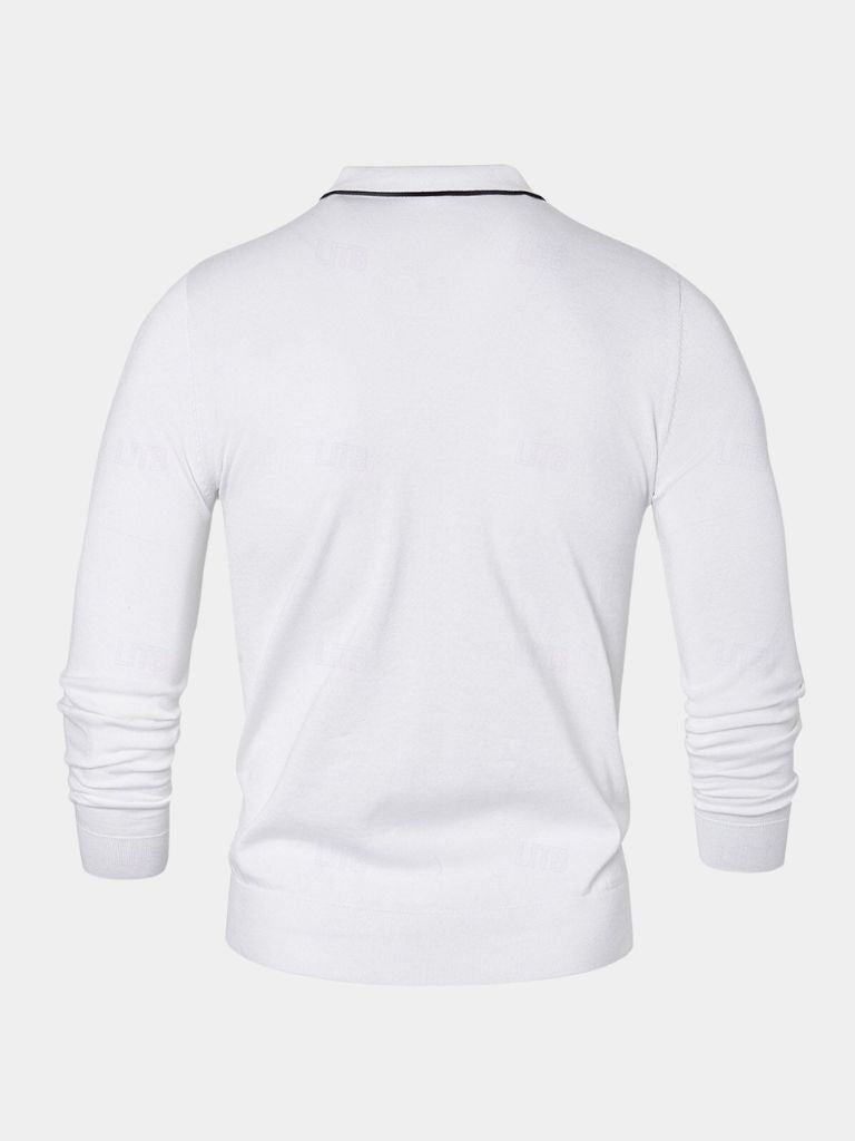 Ivory Elite Long Sleeve Polo – Vailor & Veil