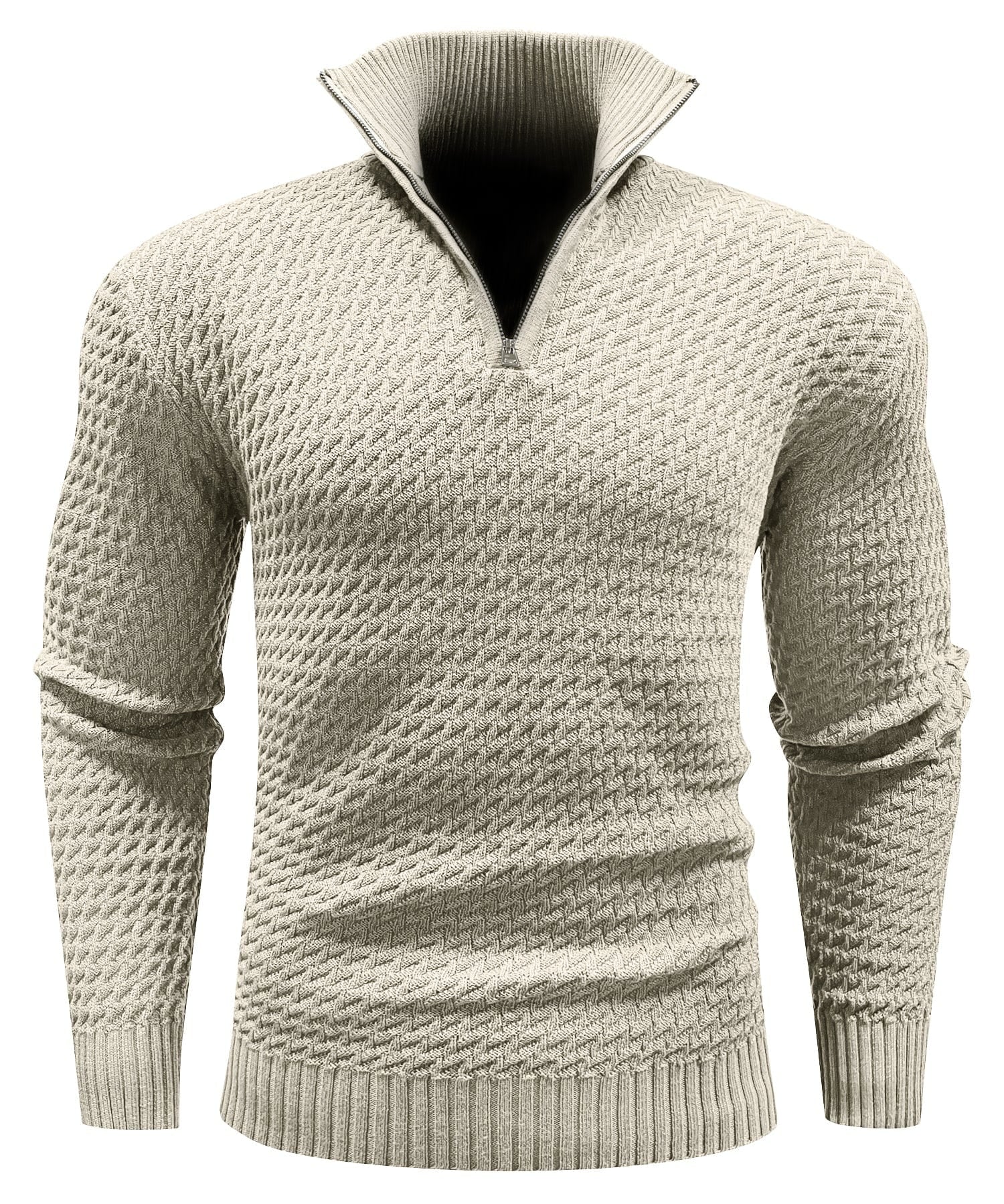 Premium Men's Turtleneck Quarter-Zip (5 Designs)