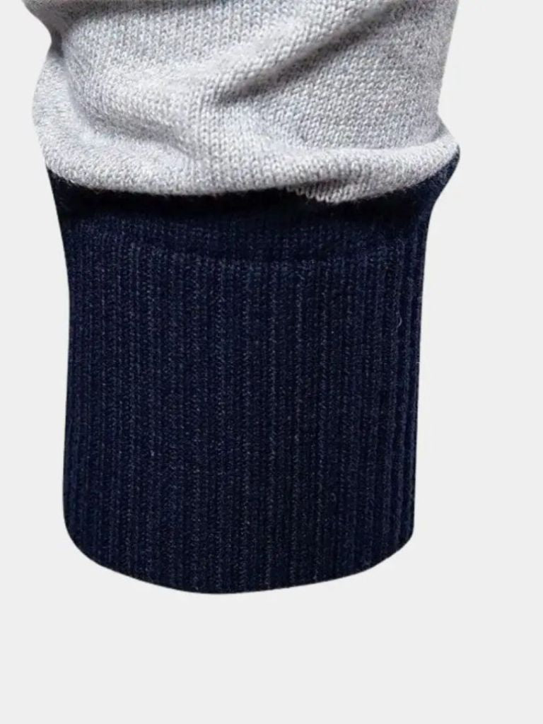 Knit Color Half Zip Knitwear - Vailor & Veil