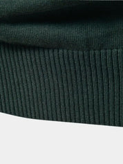 Knit Striped Quarter-Zip Jumper Sweater - Vailor & Veil