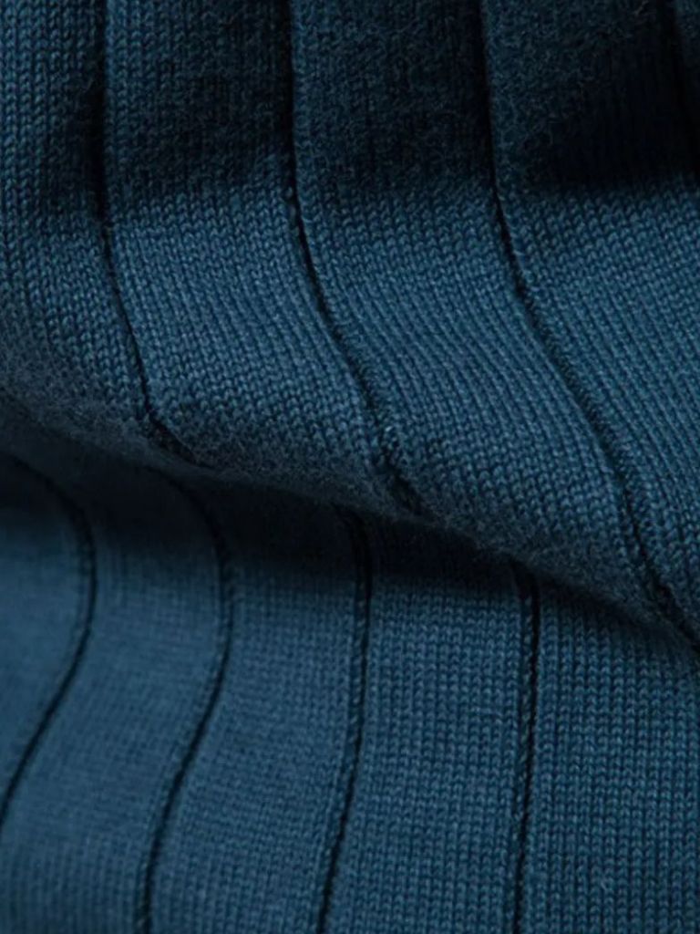 Knit Zipper Jacquard Solid Color Cardigan Sweater - Vailor & Veil