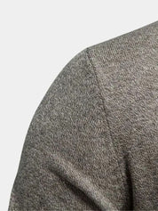 Knitted Stand Collar Cotton Cardigan - Vailor & Veil