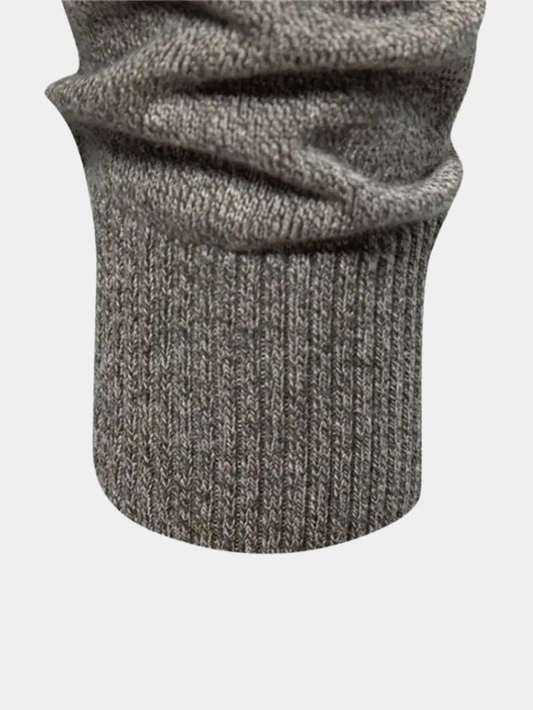 Knitted Stand Collar Cotton Cardigan - Vailor & Veil