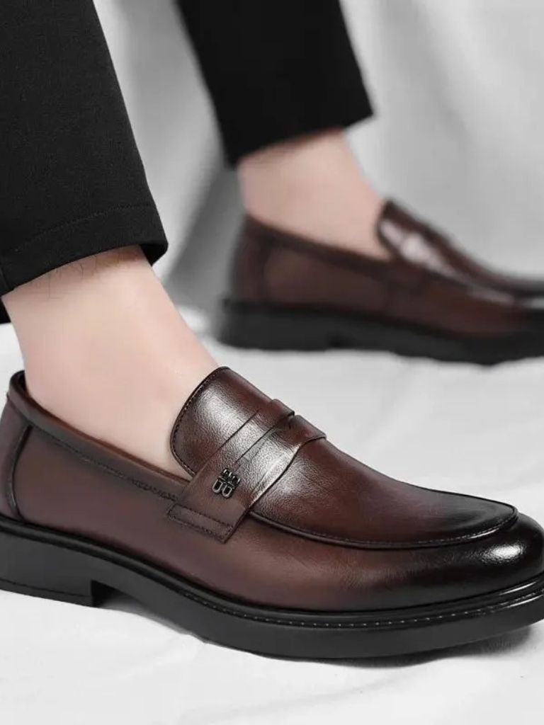 Leather Male Shoes Men Business - Vailor & Veil