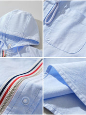 Light Covenant Linen Hooded Shirt  – Vailor & Veil