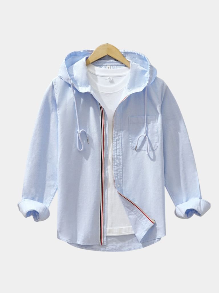 Light Covenant Linen Hooded Shirt  – Vailor & Veil