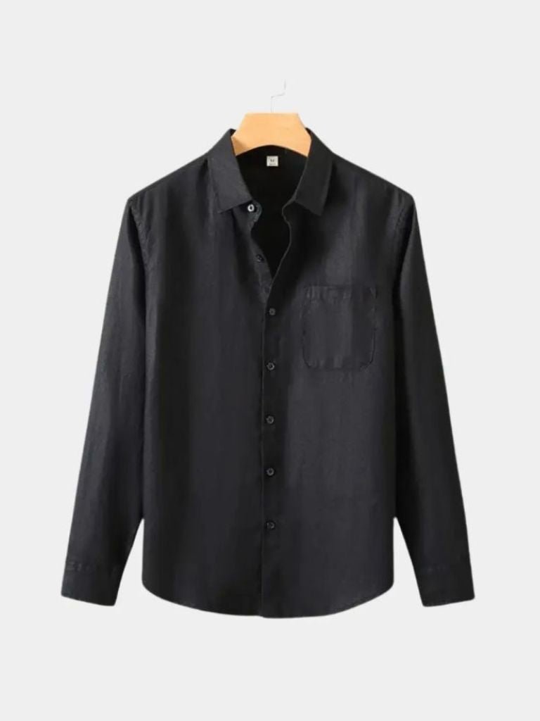 Long Sleeve Essential Linen Shirt - Vailor & Veil