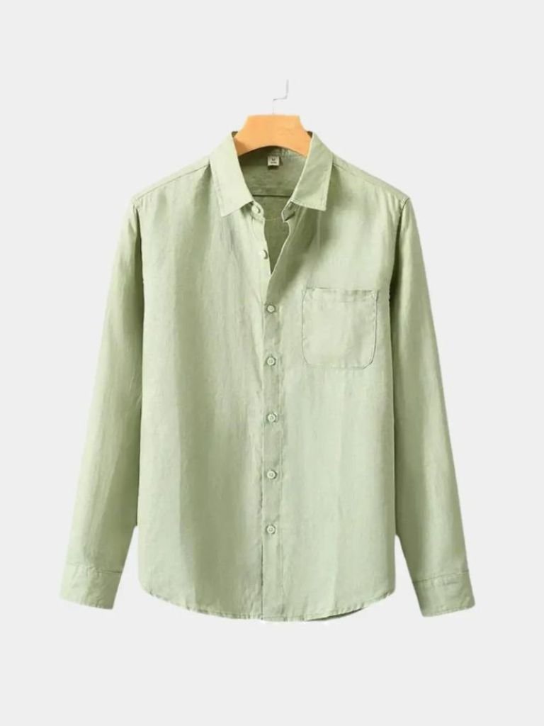 Long Sleeve Essential Linen Shirt - Vailor & Veil