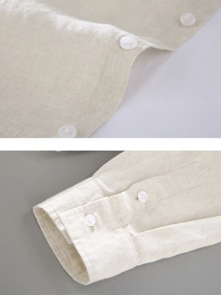 Long Sleeve Essential Linen Shirt - Vailor & Veil